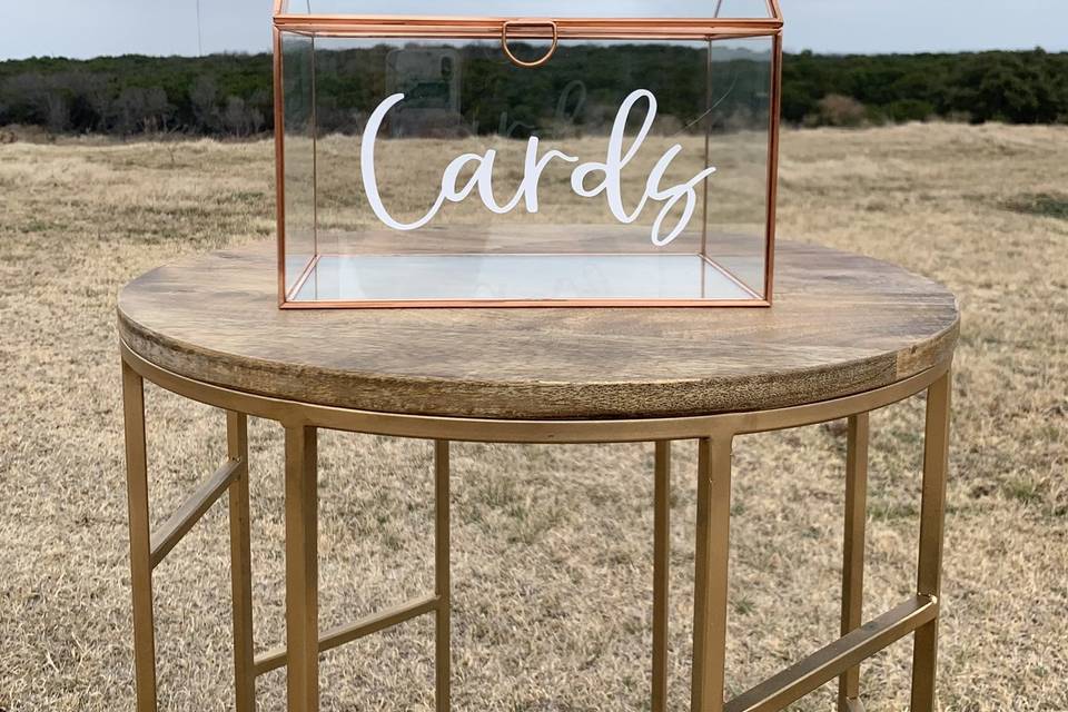 Wedding Decor, Card Box