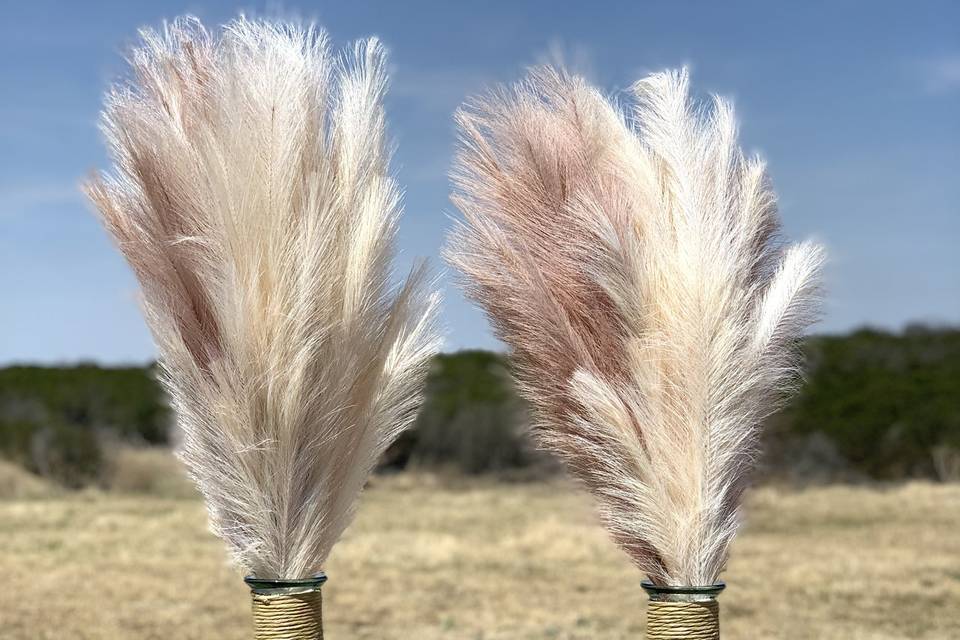 Faux Pampas Grasses