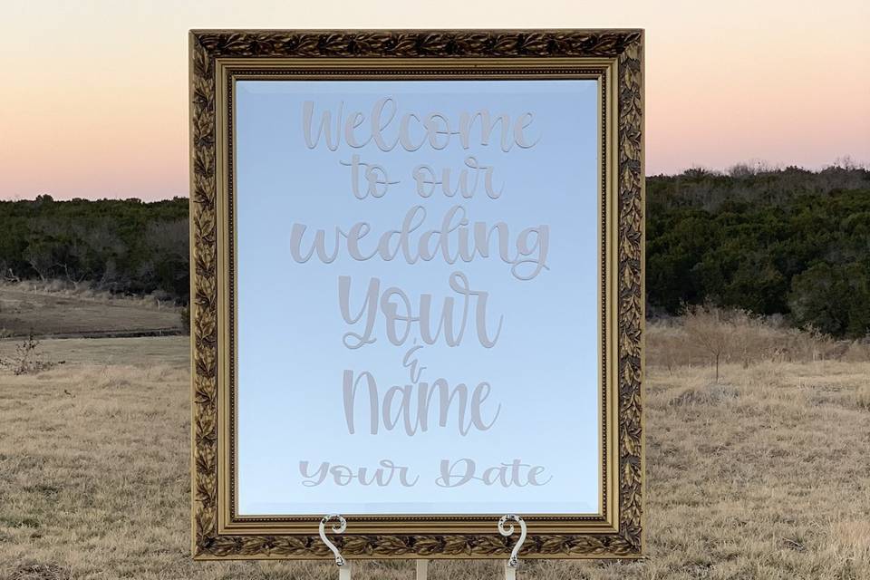 Personalized Wedding Sign