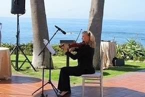 Playing at the Montage in Laguna Beach for the Women Writers Salon