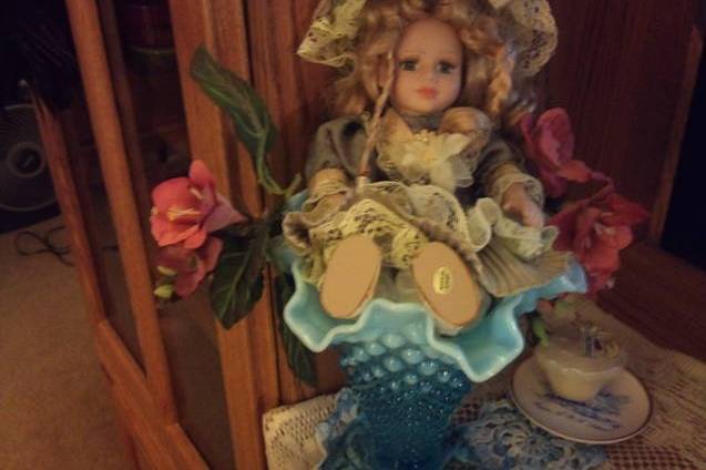 Antique Doll Centerpiece