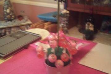 Lollipop Tree I made for a Pink and Zebra Print themed birthday party