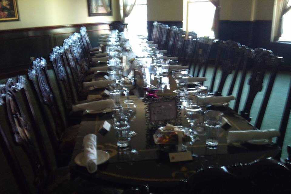 Table setting for a Tuscan Themed Birthday Party I did for a client.