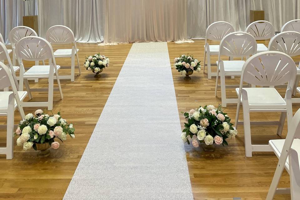 Aisle decorations