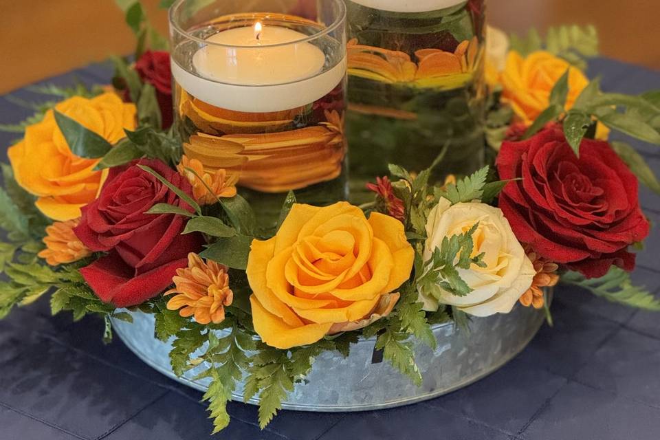 Candles centerpieces