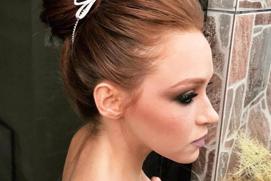 Updo glam