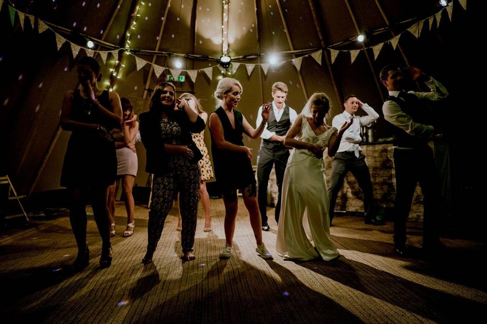 Barn Wedding Line Dancing