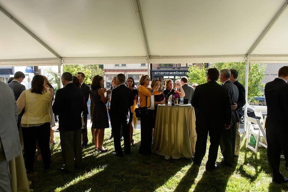 Guests chatting and having a good time