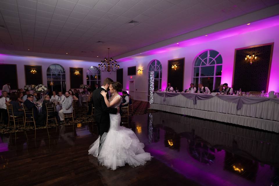 Stunning hardwood dancefloors