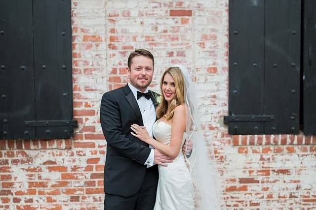 The bride and groom