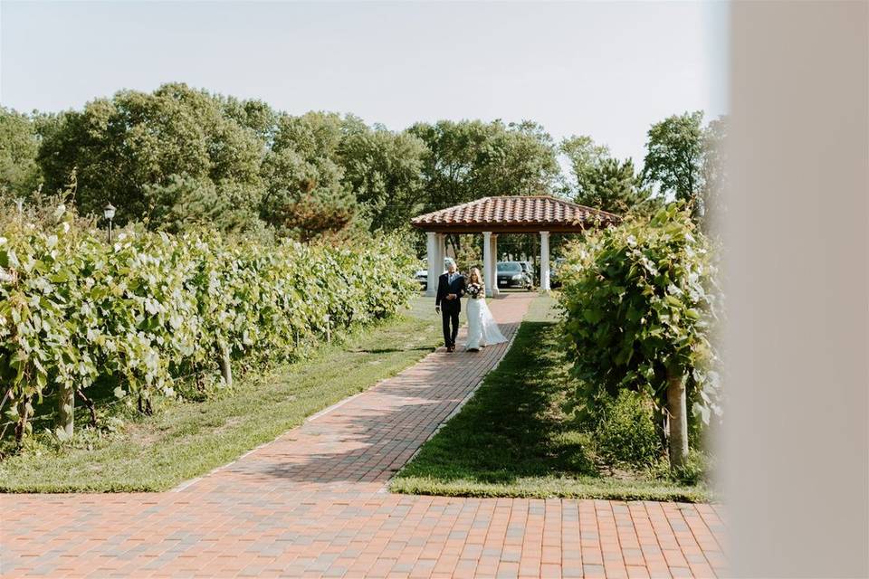 Walk up to ceremony