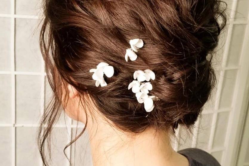 Hair with accessories