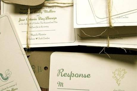 Southern Charm Invitation Suite - letterpress