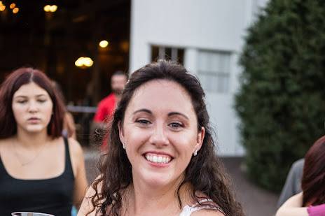 Bride Enjoying Catering