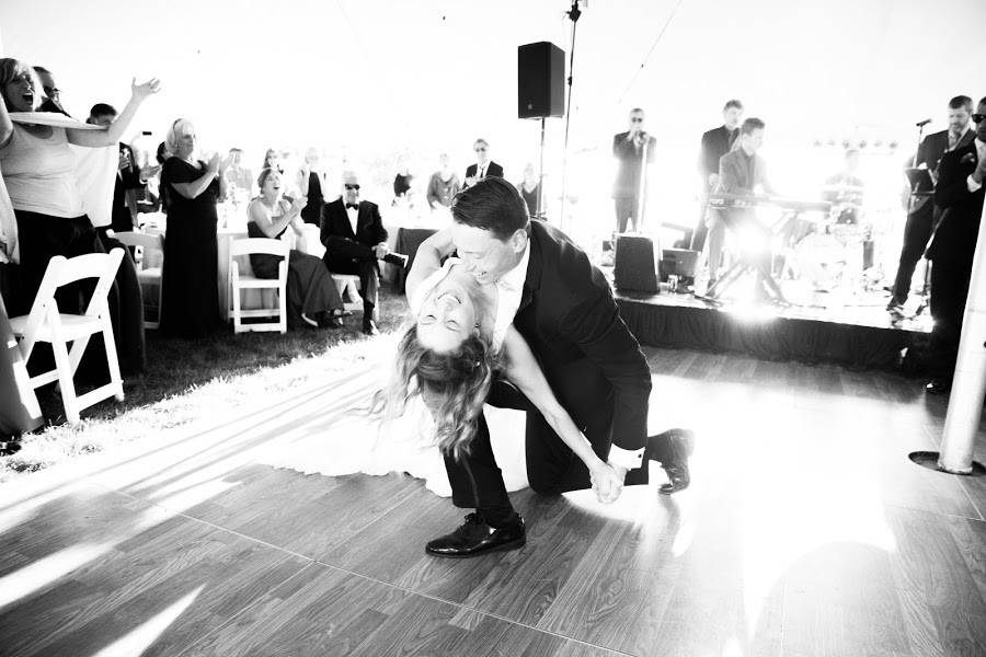 Newlyweds on the dance floor