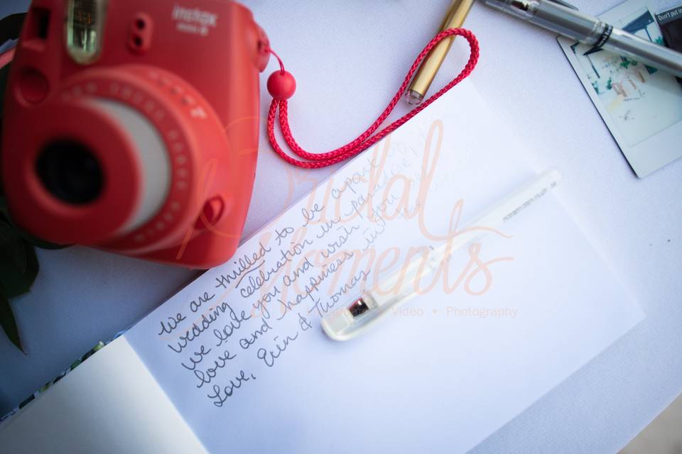 Polaroid Guestbook