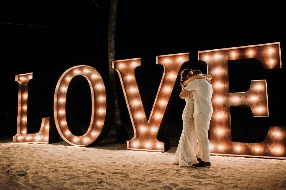 LOVE Marquee Letters