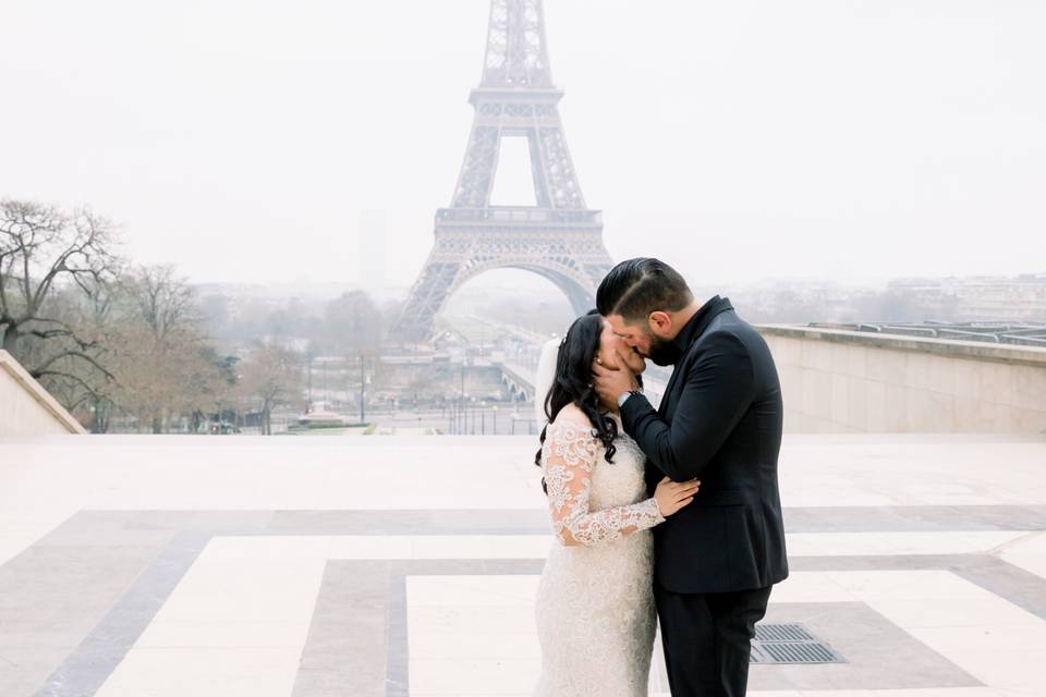 Wedding at the Eiffel Tower