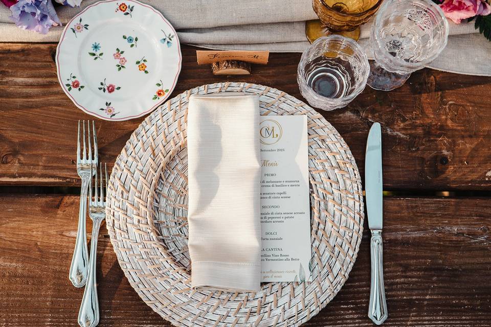 Mise en place for the dinner