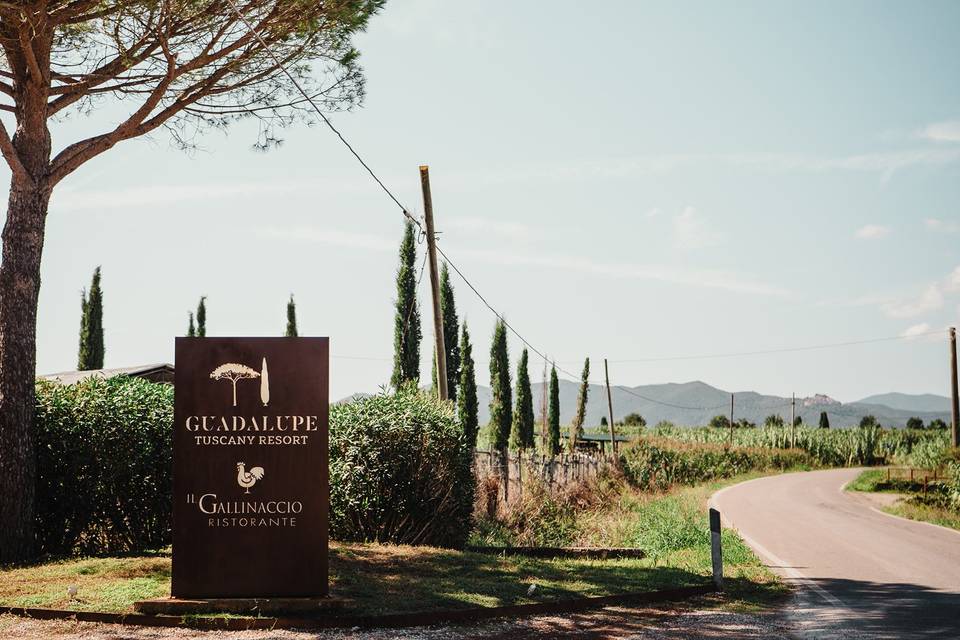 Entrance Guadalupe resort