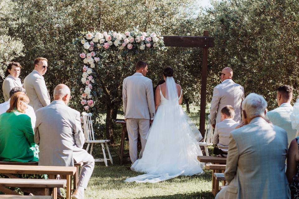 Ceremony in the olive grove