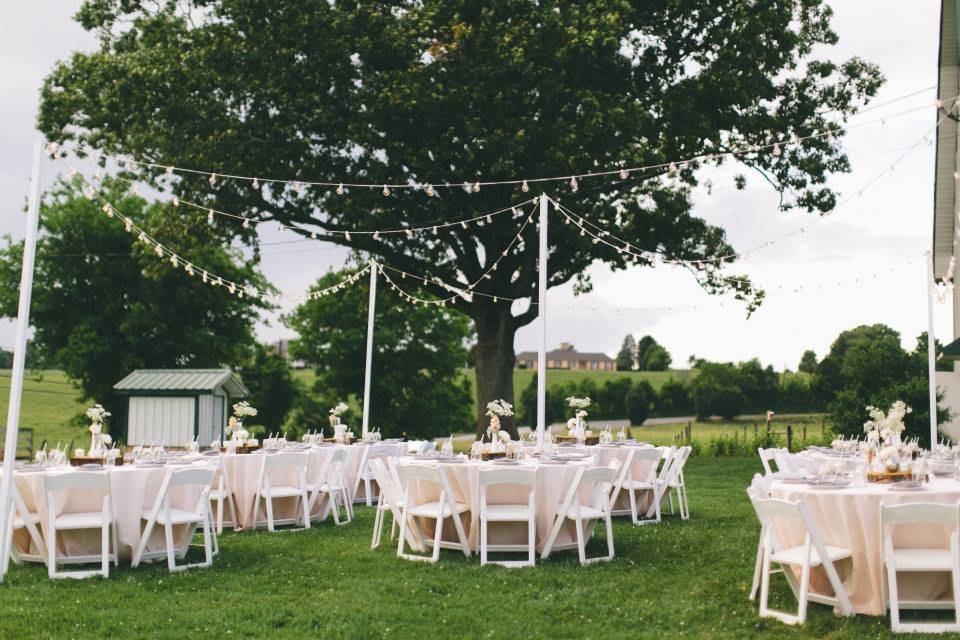 White wedding chairs