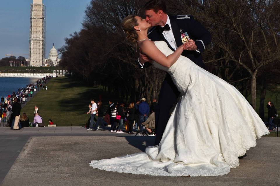 Lincoln Memorial Wedding photos from Capitol DC Photos