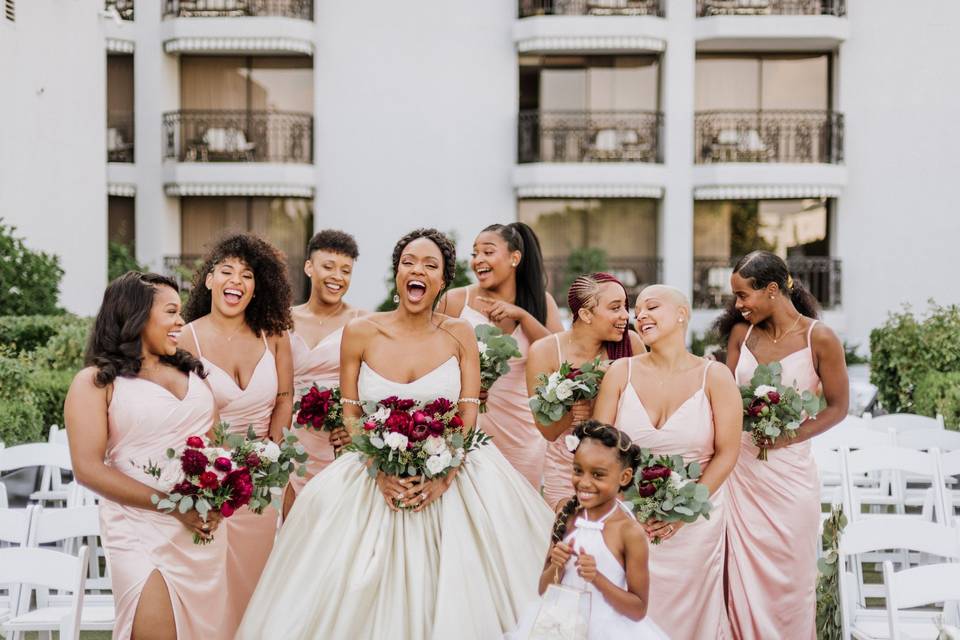 Bridesmaid bouquets