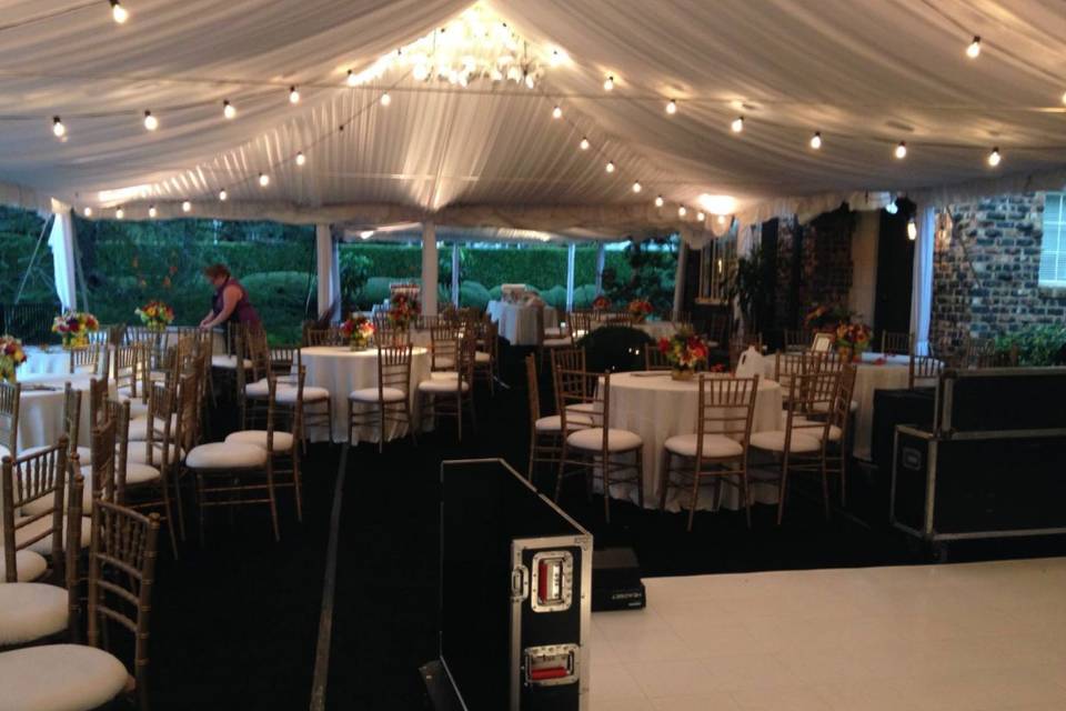 Marquee reception venue