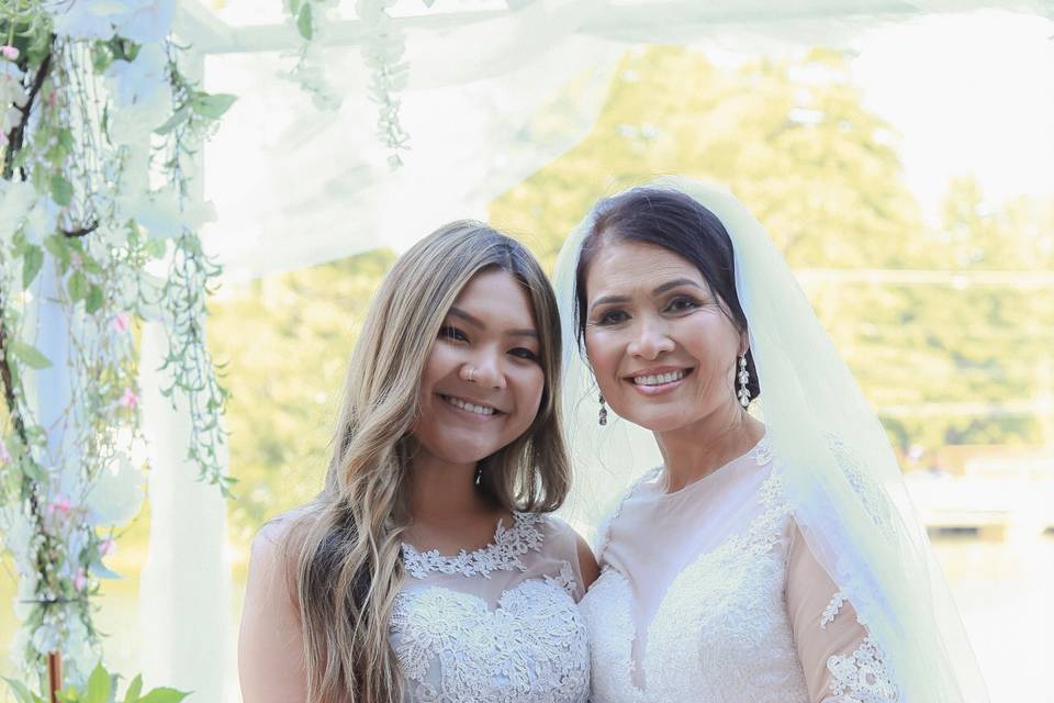 Daughter and bride