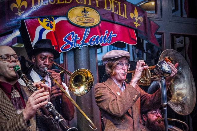 Playing at the Blues City Deli