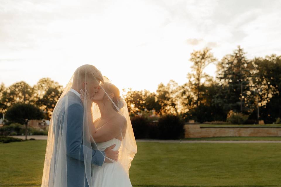 Sunset under the veil