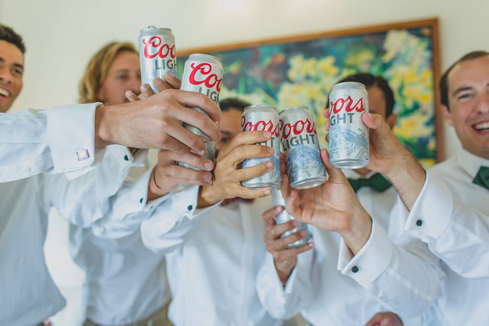 Groomsmen Coors Toast