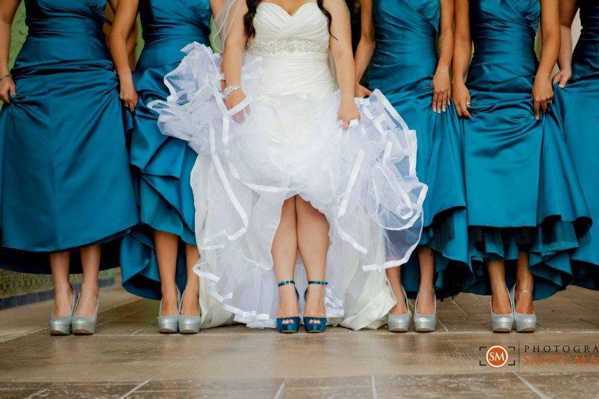 Viviana and her Bridesmaids .. something new something old, something borrowed..... SOMETHING BLUE!