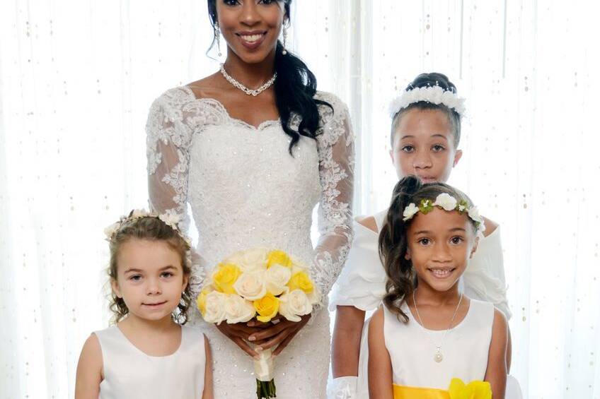 Katherine and her flower girls