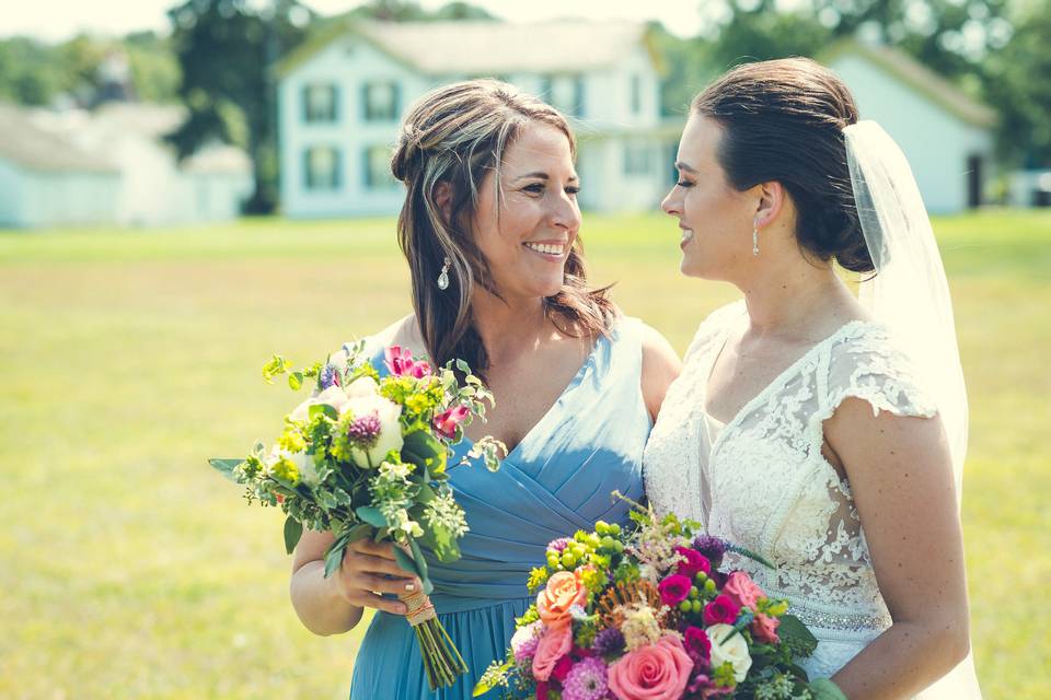 Bride and Maid of Honor