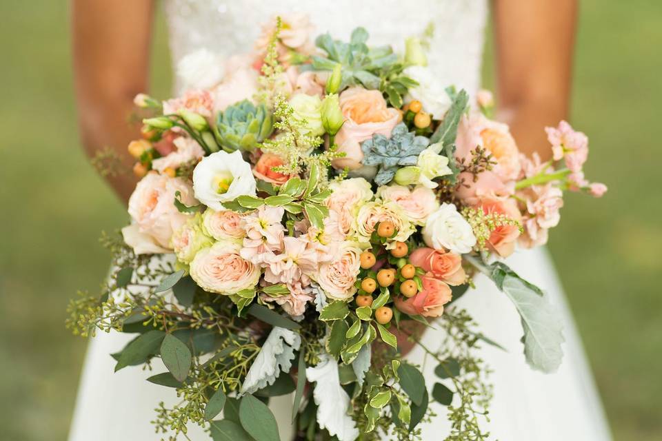 Succulent Bridal Bouquet