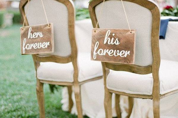 Vintage sweetheart chairs