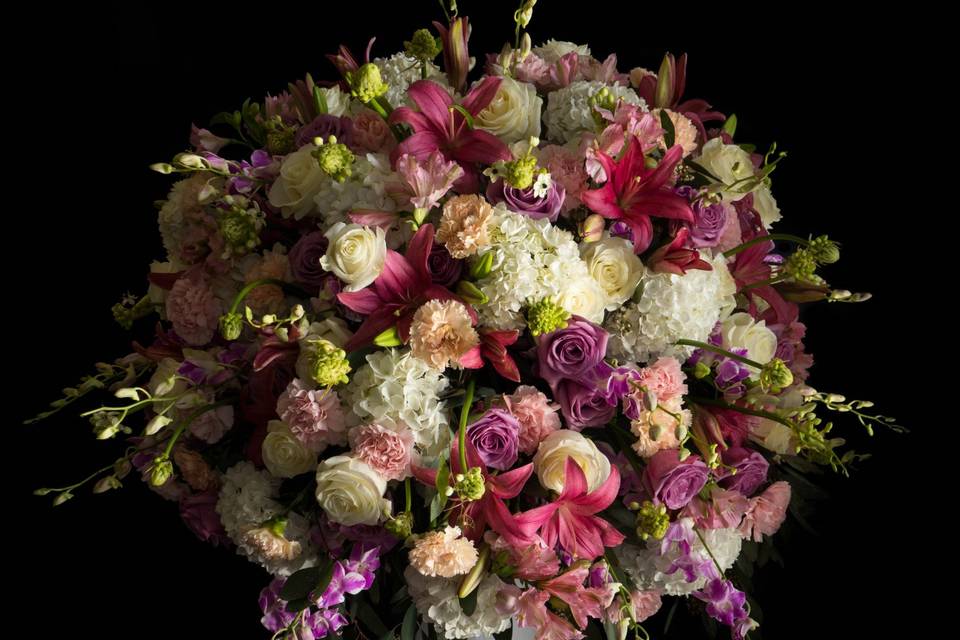 Pink arrangements