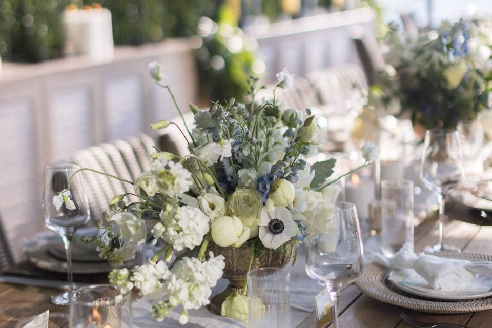 Flowers on table