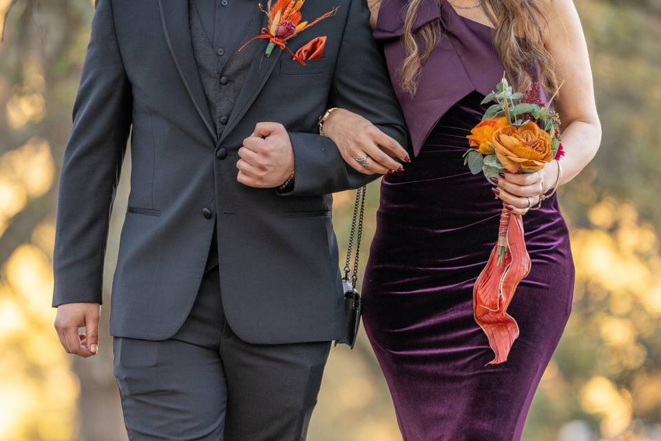 Groom with mom