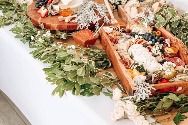 Rustic grazing table