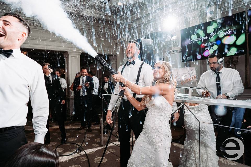 Dancing on clouds + sparklers