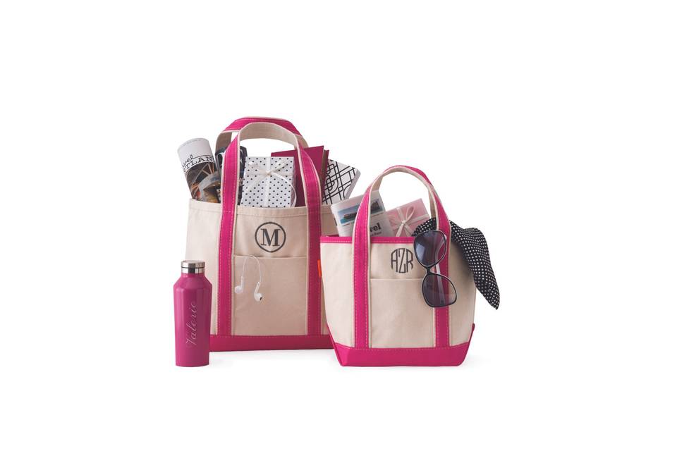 LL Bean Boat and Tote w Monogram - In The Groove