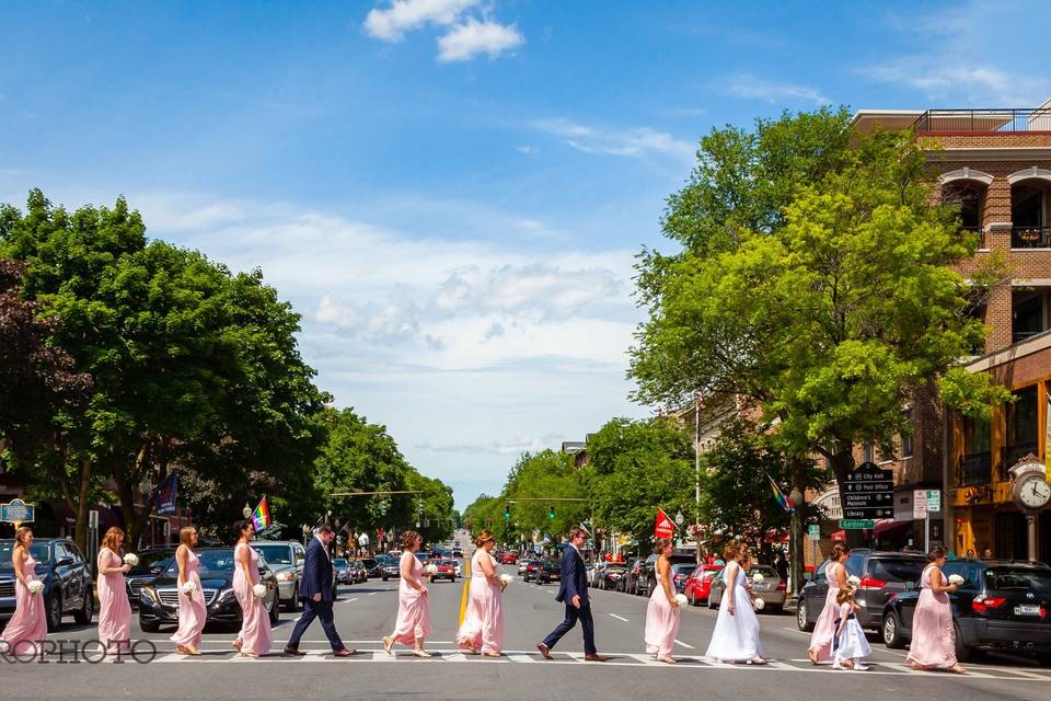 Saratoga Springs wedding party