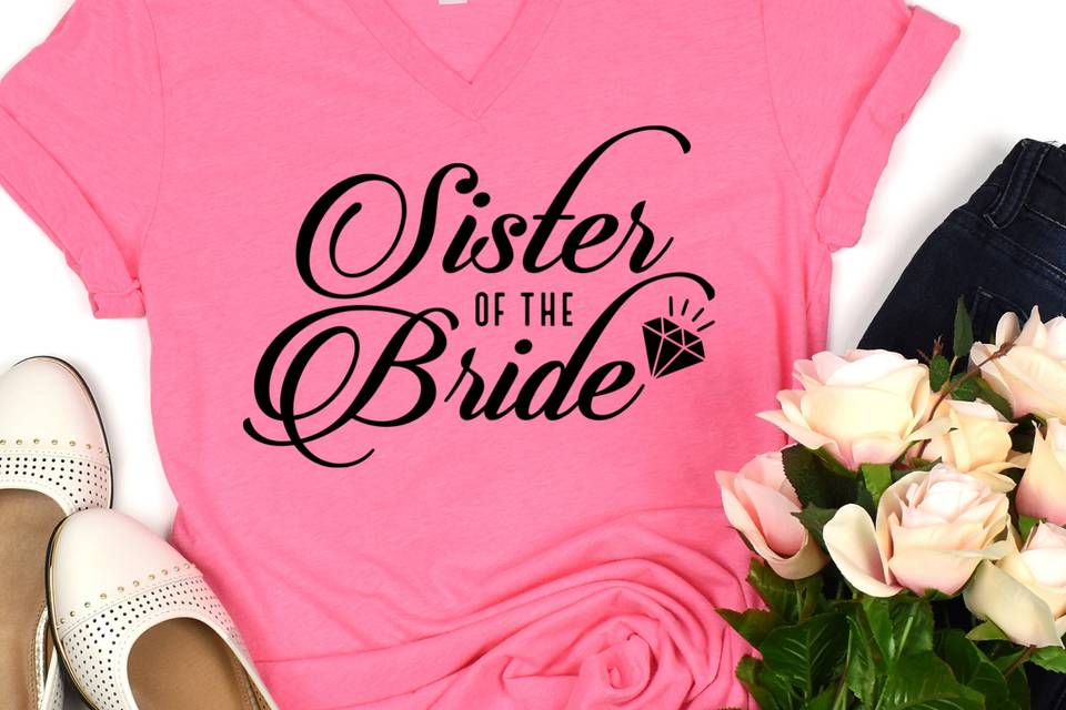 T-shirt Sister of Bride