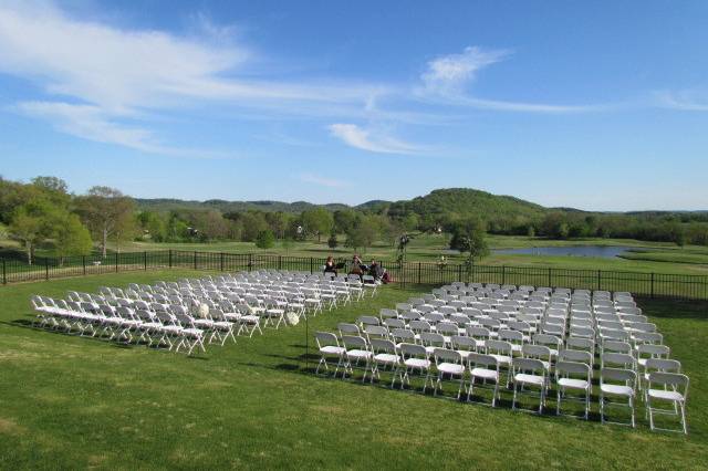 Outdoor wedding site