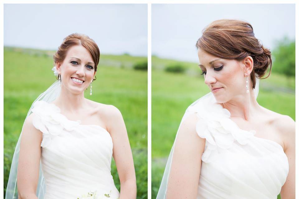 Bridal Hair & Makeup//Photo Courtesy of Blissful Muse Photography