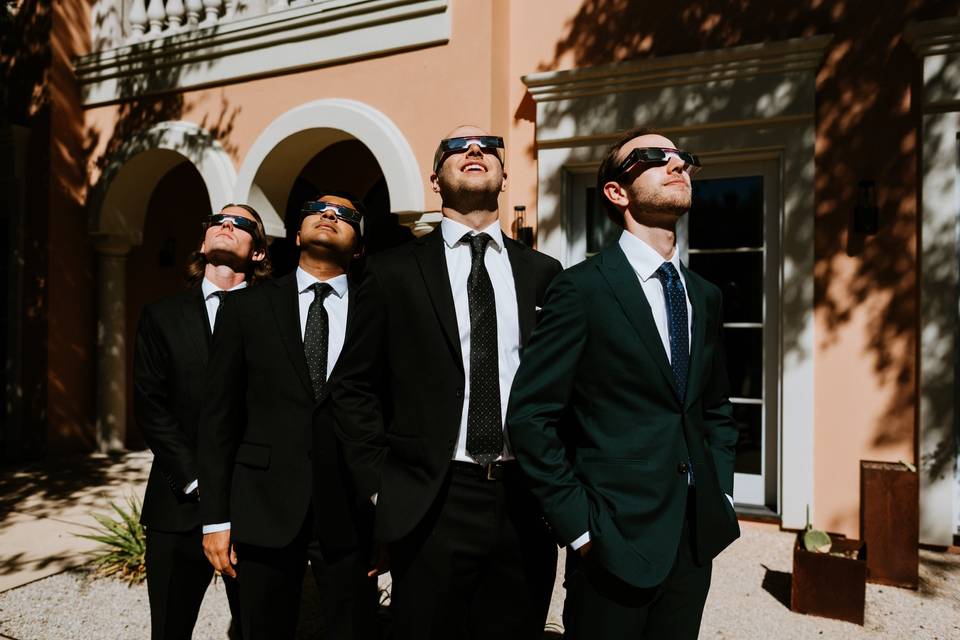 Eclipse Groomsmen Photo