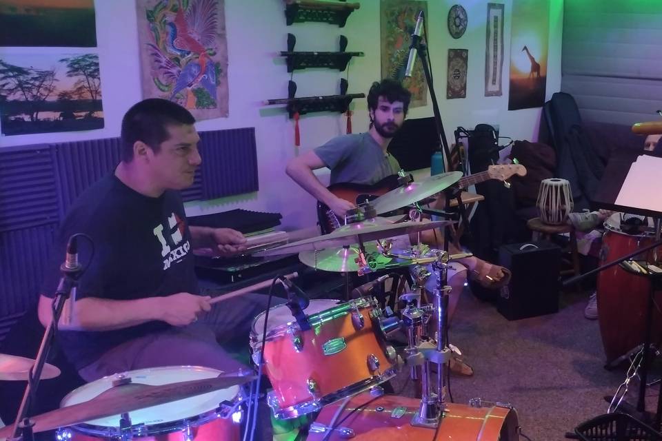 Band rehearsal in our studio